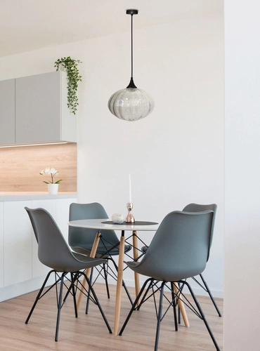 Stropní svítidlo koule Exeter 26,5 cm černé moderní do obýváku a jídelny Ledea