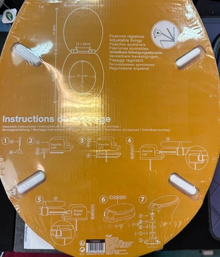 Bílé pomalu sklápěcí WC sedátko z duroplastu Abby moderní