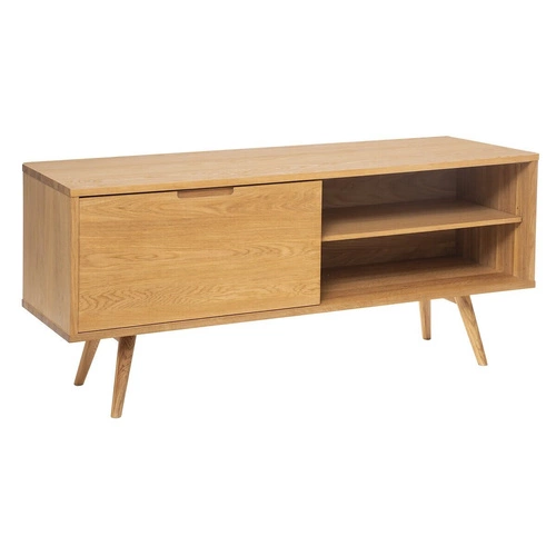 Moderní hnědá komoda s šuplíky na nožkách 160 cm do obýváku Atmosphera