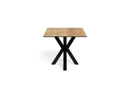 Stůl Heaven 160x90 moderní jídelní keramický dub na černých nohách