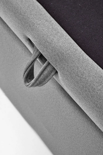 Čalouněná postel Renji 160x200 s úložným prostorem šedý samet do ložnice moderní