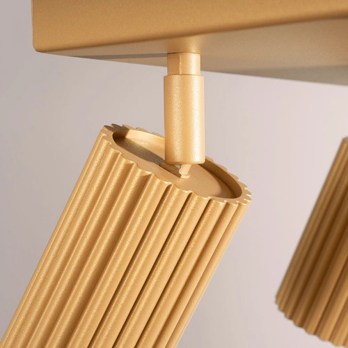 Stropní svítidlo glamour KARBON 4 zlaté s nastavitelným stínidlem do obýváku a ložnice SOLLUX