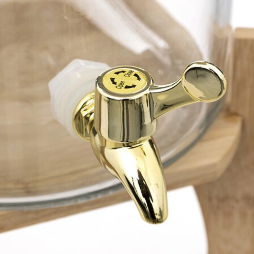 Skleněný nápojový dávkovač Botanic Factory 8 l s bambusovým víkem boho na párty 5five