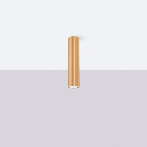 Stropní svítidlo KARBON 30 zlaté minimalistické do obýváku a ložnice hliníkové tubusové