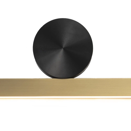 Moderní nástěnné svítidlo BOOGIE LED zlaté 45 cm do obýváku a nad zrcadlo Step into Design