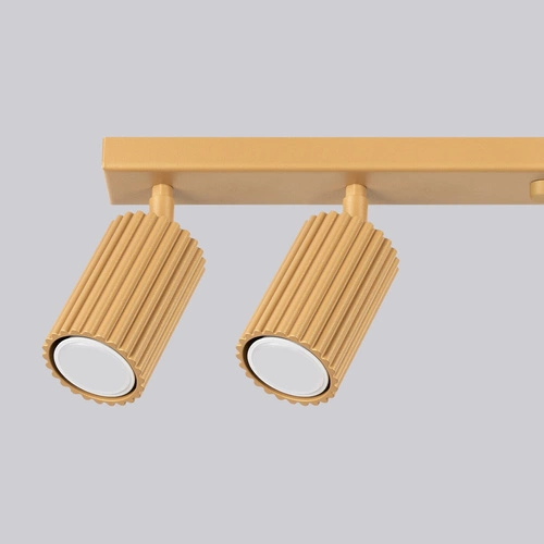 Moderní stropní svítidlo KARBON 6L zlaté hliníkové glamour otočné do obýváku a ložnice