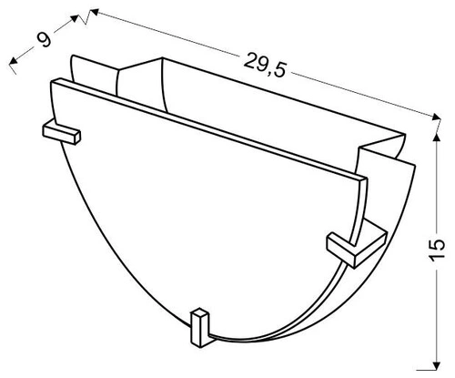 Stropní svítidlo Frena bílé skleněné moderní 30 cm do ložnice a koupelny CANDELLUX