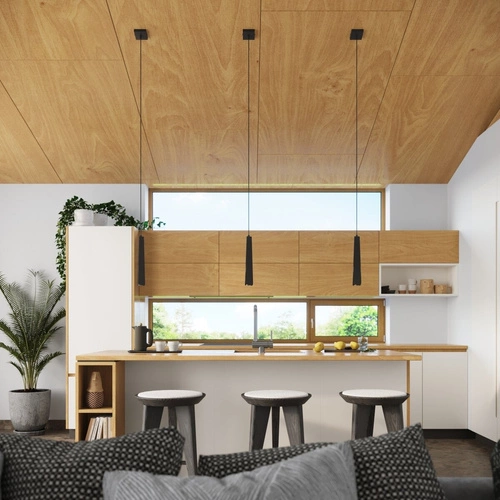 Závěsné svítidlo PRYSM 1 černé moderní ocelové do obýváku kuchyně jídelny nad ostrůvek