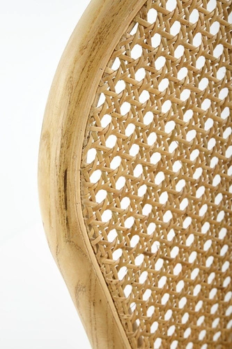 Dřevěná jídelní židle Renne z přírodního ratanu boho rustikální Intesi 89 cm