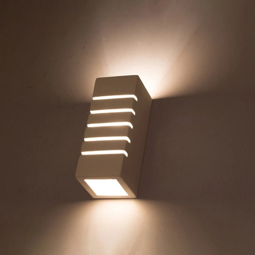 Keramická nástěnná lampa SAMIR bílá moderní do obýváku a ložnice Sollux Lighting