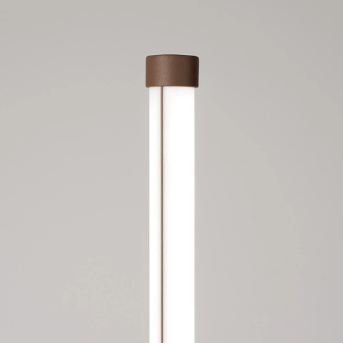 Stojací lampa do obývacího pokoje TRANG hnědá moderní LED 4000K