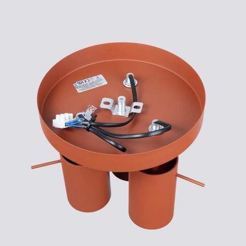 Stropní svítidlo RING 3P moderní červené s nastavitelným stínidlem do obýváku a ložnice