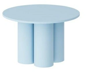 Konferenční stolek Cape kulatý 80 cm moderní do obývacího pokoje modrý