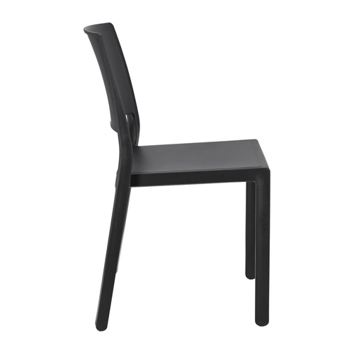 Zahradní plastová židle Kate SCAB Design antracit, stohovatelná, snadno čistitelná