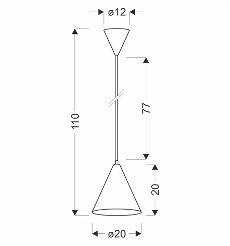Závěsné svítidlo Voss Blue