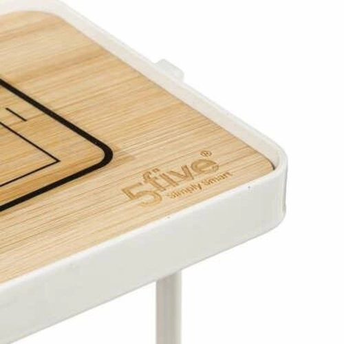 5five simply smart bílý moderní stojan na toaletní papír s poličkou a úložným prostorem do koupelny