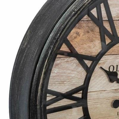 Nástěnné vintage hodiny do obýváku 50 cm Atmosphera dřevěný vzhled loft