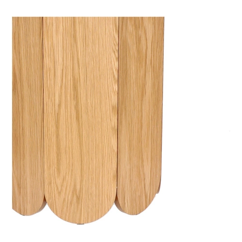 Kulatý jídelní stůl 90 cm Puro dub přírodní moderní na jedné noze Intesi