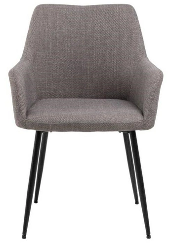 Jídelní čalouněná židle Lizzy Actona s područkami šedá moderní skořepinová