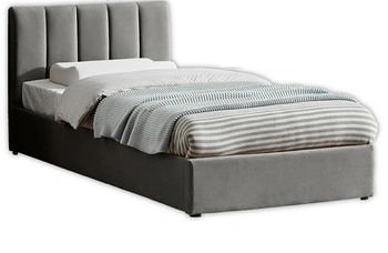 Dětská postel Lexington 90x200 šedá sametová s úložným prostorem