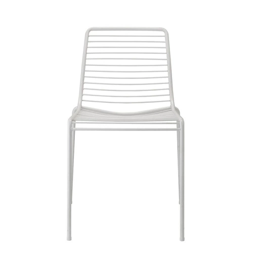 Kovová zahradní židle bílá Summer SCAB Design moderní stohovatelná na terasu