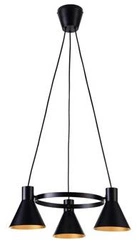 Více Závěsná lampa 3x40W E27 matná černá