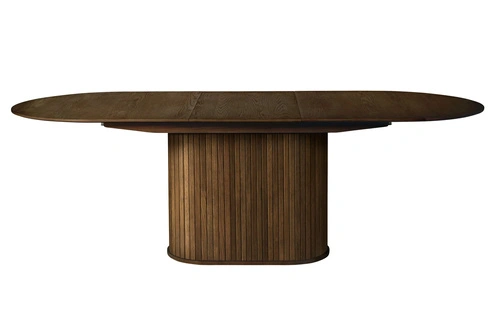 Rozkládací oválný jídelní stůl Lano dub kouřový 230 cm moderní