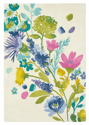 Vlněný boho koberec Tetbury Meadow 170x240 do obýváku a ložnice snadno čistitelný