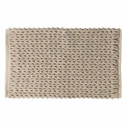 Koupelnová předložka 5five simply smart béžová pletená bavlněná 50x75 cm příjemná na dotek