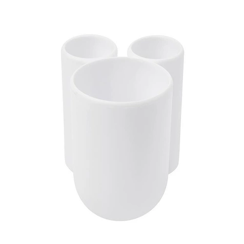 Umbra Touch bílý moderní kelímek na zubní kartáčky do koupelny