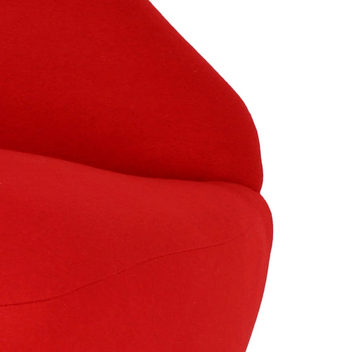 Relaxační křeslo Usta 1 červené vlněné do obýváku moderní inspirované Kiss Bocca