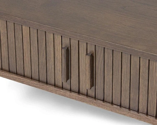 Konferenční stolek Meta oválný 60x120 dub espresso do obýváku moderní