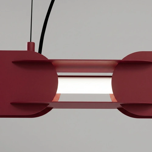 Závěsné LED svítidlo CHAIN vínové 91 cm moderní do obývacího pokoje