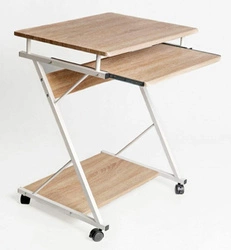 Moderní studentský psací stůl Atryda Intesi s policemi a výsuvnou policí na klávesnici na kolečkách