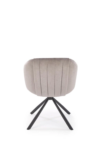 Otočná židle Arnadine šedá čalouněná s područkami do kanceláře i jídelny moderní Intesi