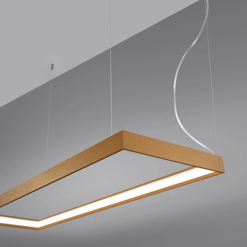 LED lustr Tuula M zlatý moderní do obýváku loftový kovový 150 cm Thoro