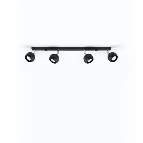 Stropní svítidlo OCULARE 4L černé moderní kovové do obýváku a kuchyně Sollux