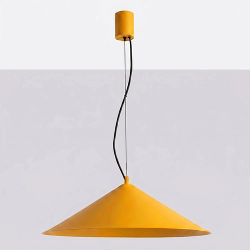 Závěsná lampa FINT žlutá LED do obývacího pokoje nastavitelná moderní