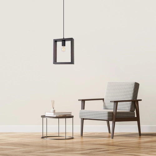 Závěsné svítidlo ARIES wenge dřevěné, výškově nastavitelné, do obýváku a jídelny, moderní, 24 cm