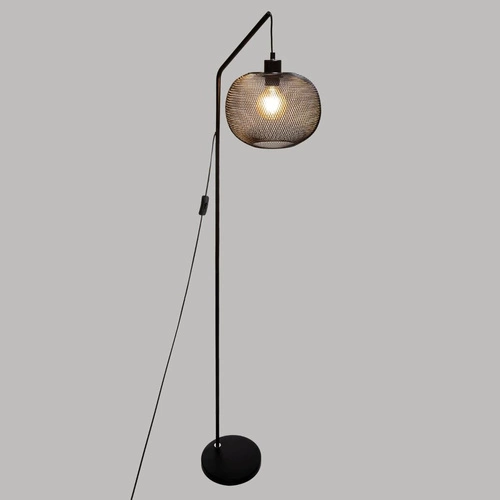 Stojací lampa Emie černá kovová do obýváku moderní podlahová lampa Atmosphera 157 cm