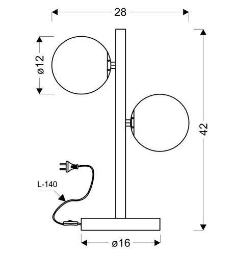 Moderní stolní lampa Kama zlatobílá glamour do obýváku a ložnice kov sklo 42 cm