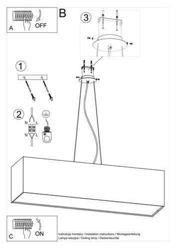 Moderní bílý lustr SANTA 5 světel do obýváku a jídelny 120 cm