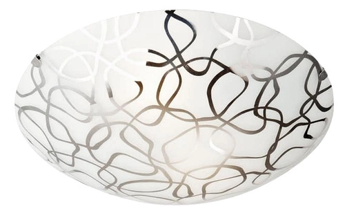 Stropní svítidlo kulaté Galeo 30 bílé zrcadlové moderní glamour do obýváku a ložnice