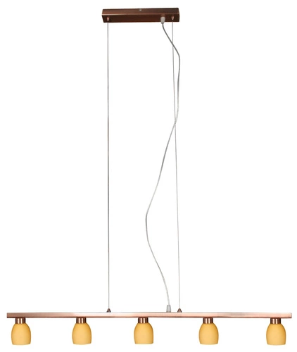 Závěsná lampa Dakota 5x40W G9 měděná