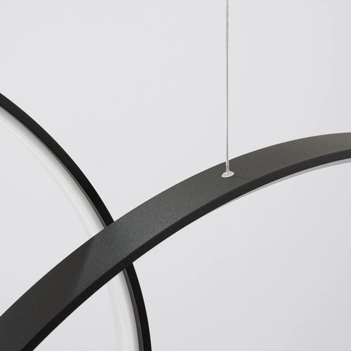 Závěsné LED svítidlo RIO 5 černé do obýváku a jídelny moderní 5bodové Thoro