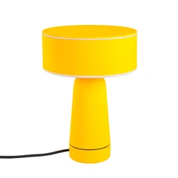 Stolní lampa AXO žlutá moderní do obývacího pokoje s kabelovým vypínačem