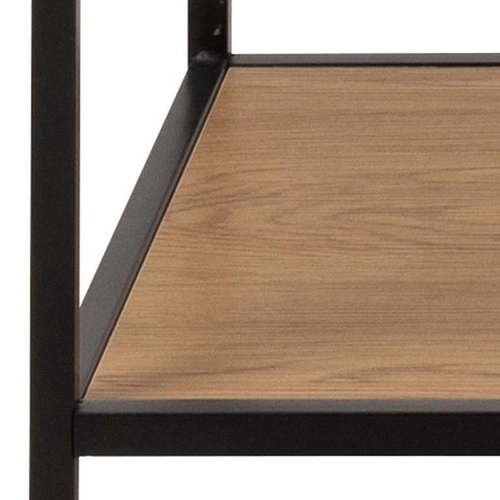 Moderní stojanový věšák na oblečení s policemi Seaford dub černý do předsíně Actona