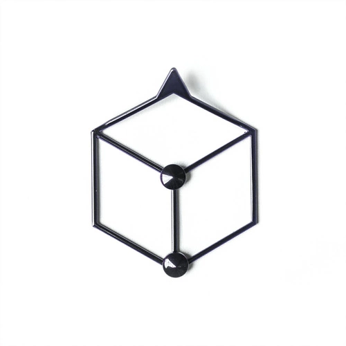 Stiga XS černý moderní kovový nástěnný věšák do předsíně nebo šatny