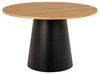 Jídelní kulatý stůl Soli 120 cm dub artisan s černou nohou moderní Actona