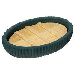 Moderní bambusová mýdlenka s kamenem na postavení do koupelny 5five